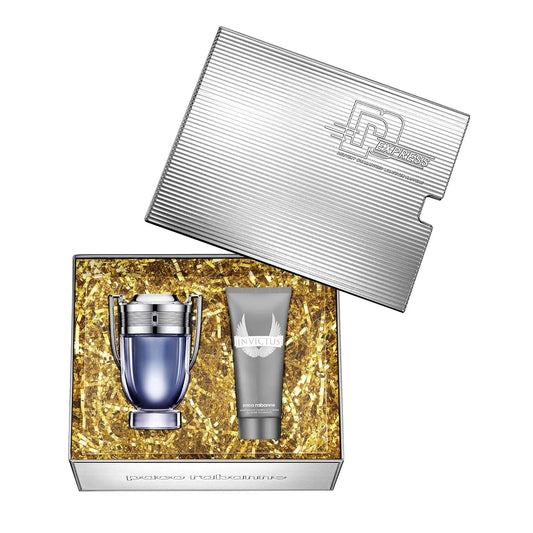 Invictus By Paco Rabanne Gift Set - 3.4 Oz Eau De Toilette Spray 3.4 Oz Shower Gel Men