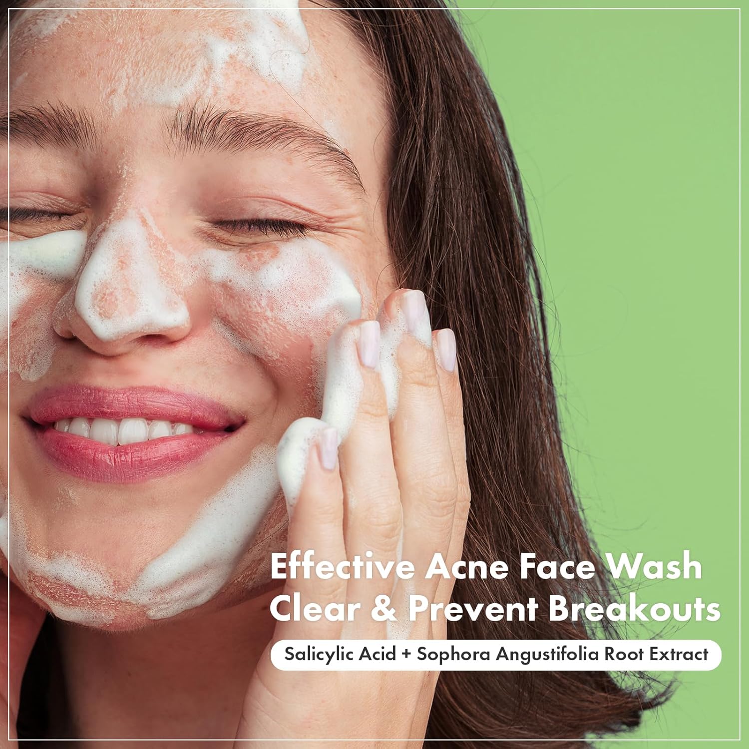 Acne Deep Cleansing Foam, Formulated With Salicylic Acid For Acne Prone Skin, Daily Acne Face Wash For Removing Sebum And Dead Cells, Korean Skin Care, 100Ml, 3.38 Fl. Oz
