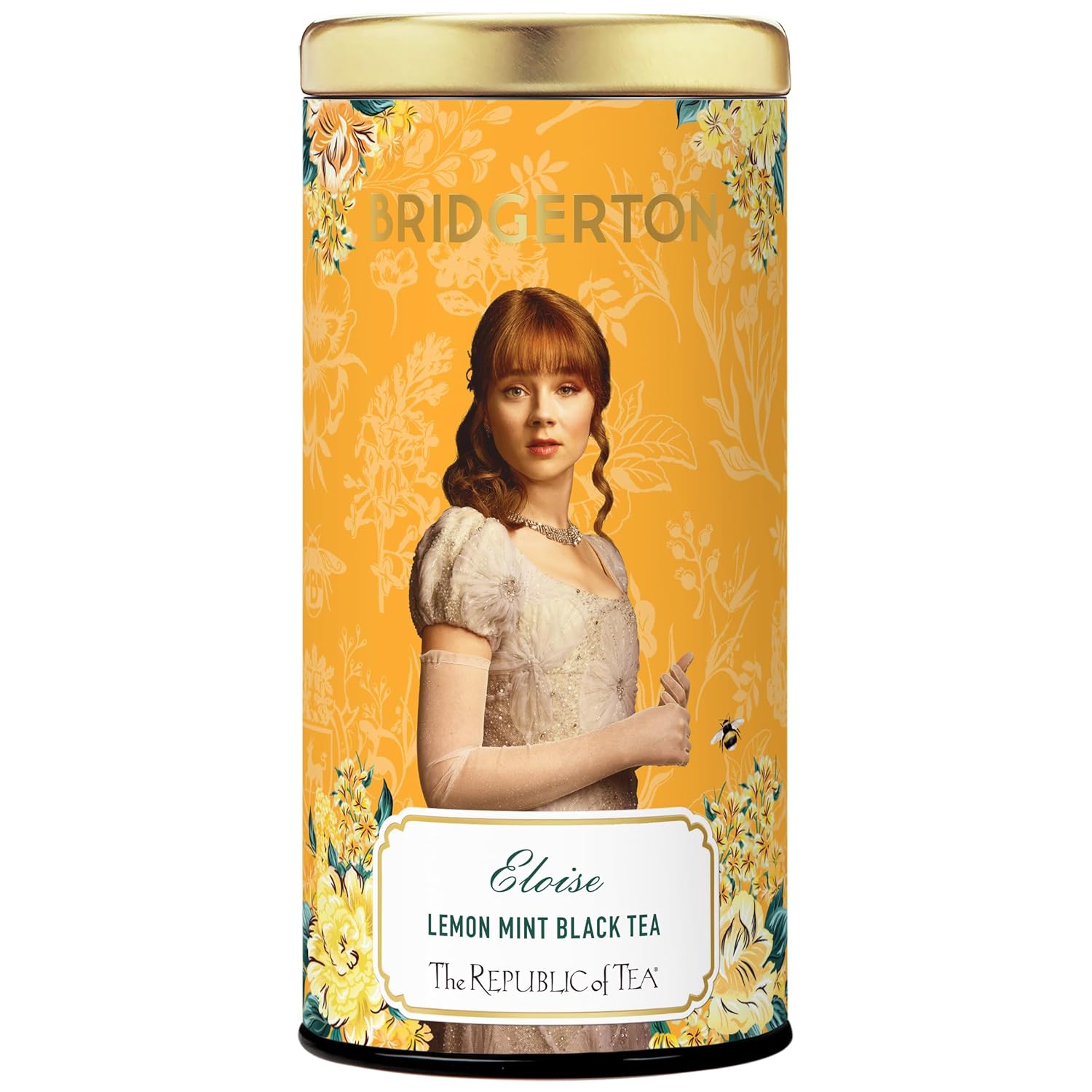 The Republic Of Tea — Bridgerton Eloise Lemon Mint Black Tea, 36 Tea Bags