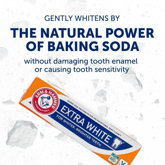 Arm & Hammer Extra White Toothpaste with Baking Soda, 125g, Pack of 12