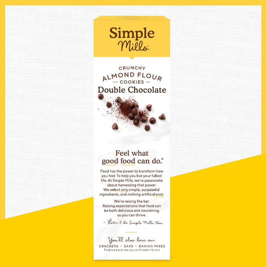 Simple Mills Almond Flour Crunchy Cookies Variety Pack (Chocolate Chip, Double Chocolate Chip, Toasted Pecan) - Gluten Free, Vegan, Healthy Snacks, Made with Organic Coconut Oil, 5.5 Ounce (Pack of 3)