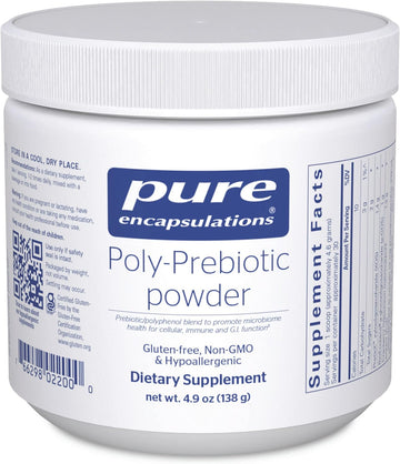 Pure Encapsulations Poly-Prebiotic Powder | Targets Akkermansia Muciniphila to Support GI Barrier Function | 4.9 Ounces