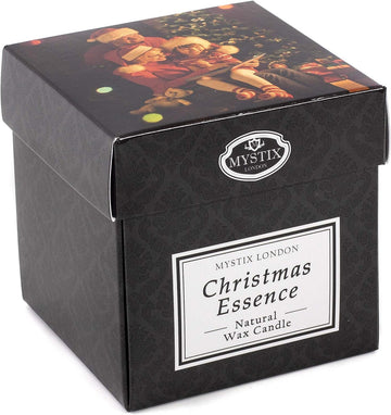 Mystix London | Christmas Essence - Scented Candle Large 29cl | Best Aroma for Home, Kitchen, Living Room and Bathroom | Perfect as a Gift | Reusable Glass Jar