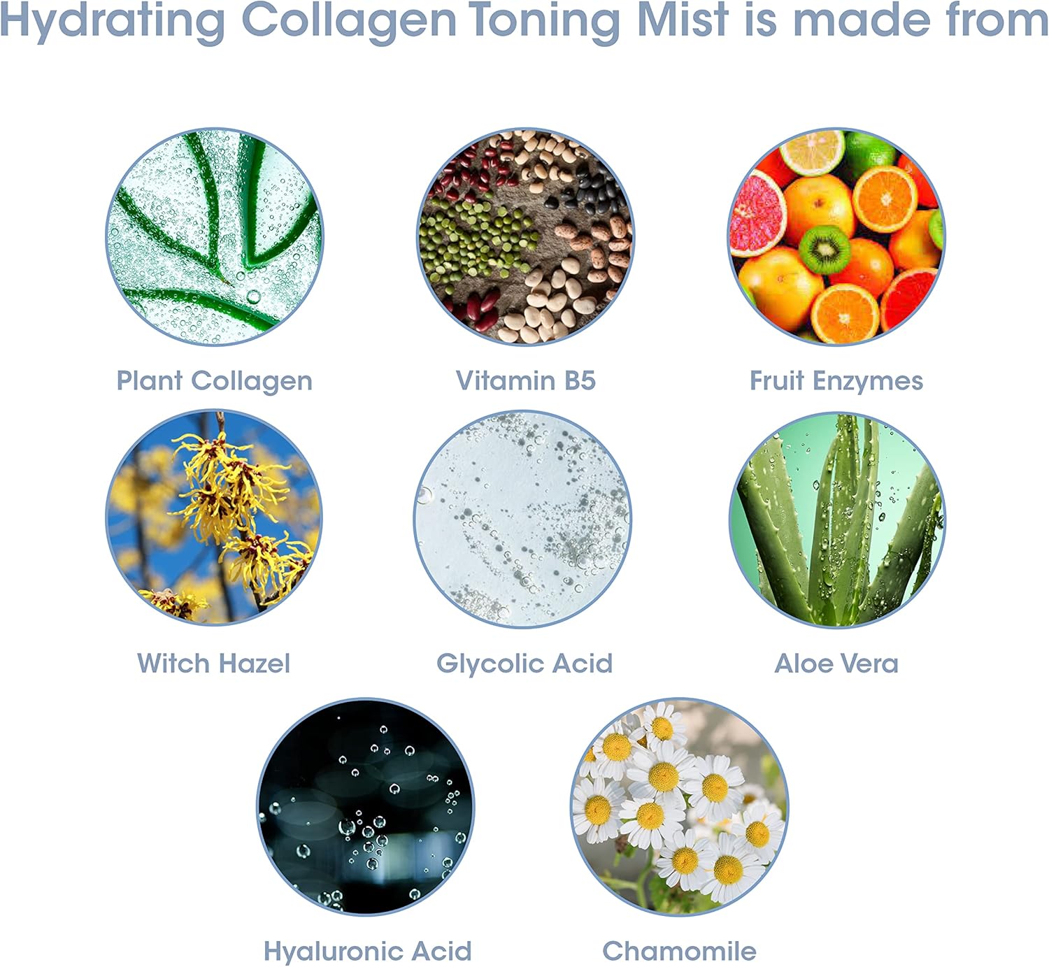 Proto-col - Hydrating Collagen Toning Face Mist, with Witch Hazel + Fruit Enzymes, Removes Impurities, Soothes + Refreshes Skin (200ml) : Amazon.co.uk: Beauty