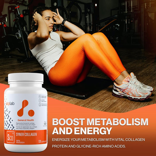 Atp Lab | Syner Collagen 120 Caps | Formerly Collagenik. Collagen Regeneration Formula 79% More Effective Than Glucosamine
