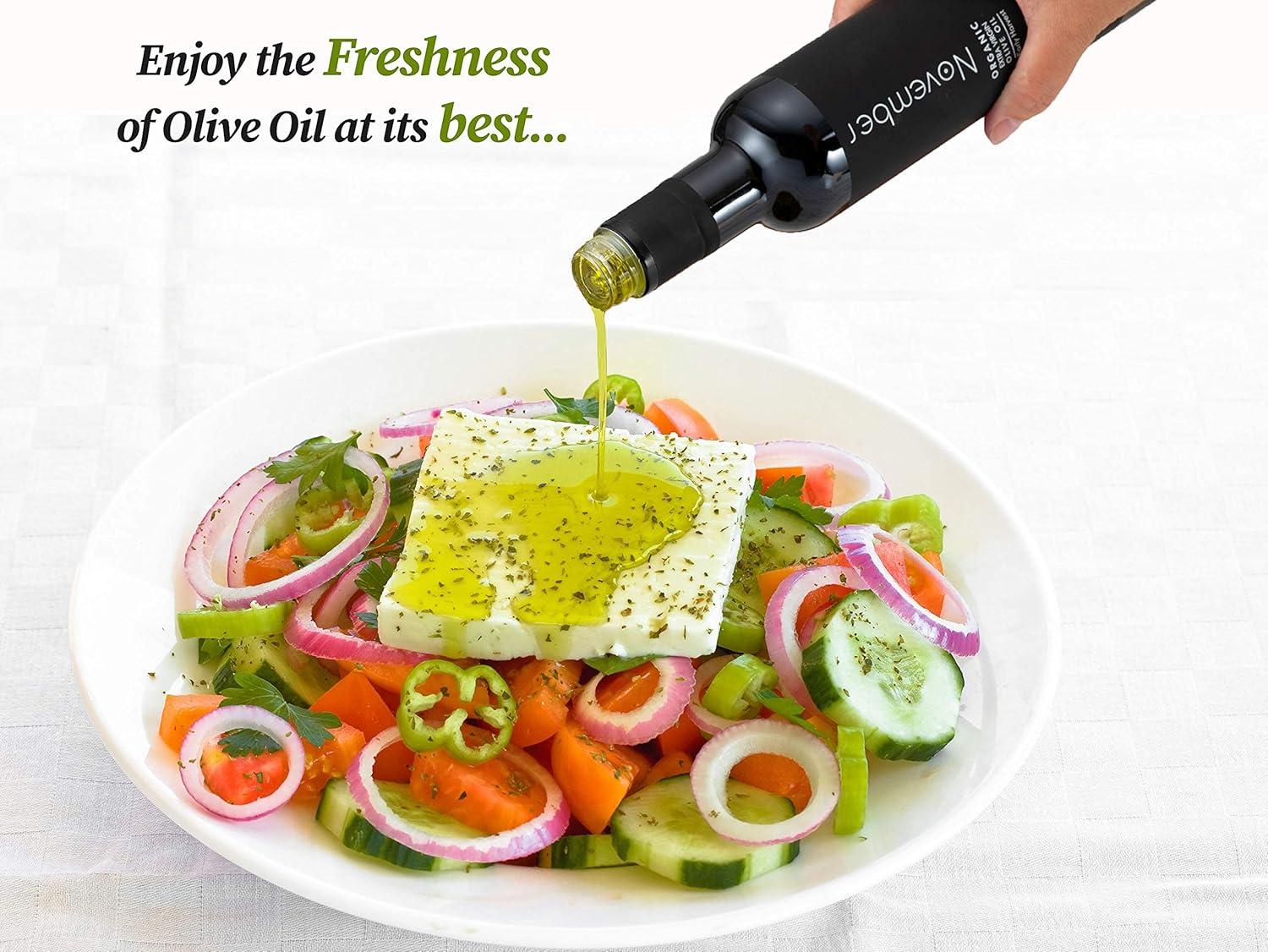 November Polyphenols Organic Olive Oil - Early Harvest - Fresh Harvest - Bio - Premium Extra Virgin - Cold Extracted - High Phenolic Evoo - Greek - 500 Ml
