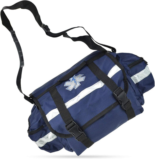 Dealmed First Responder Trauma Bag – Medium Medic First Responder Trauma Bag, Easy To Carry, Blue Medical Trauma Bag