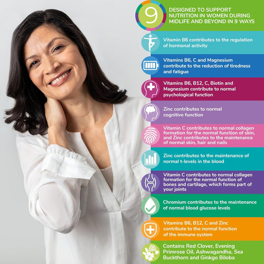 Health & Her Menopause Supplements For Women - Day & Night Bundle - Wellbeing For Menopause - 1 Month Supply Vegan & Gluten Free