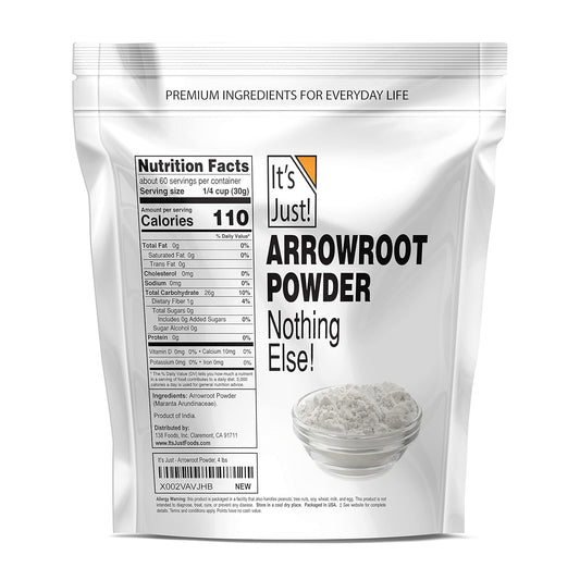 It'S Just - Arrowroot Powder, Natural Thickener, Gluten-Free, Dairy-Free, Non-Gmo, Cornstarch Substitute