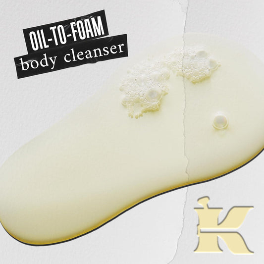Kiehl'S Creme De Corps Smoothing Oil-To-Foam Body Cleanser, Moisturising Body Wash, Vanilla & Almond Scent, 250Ml