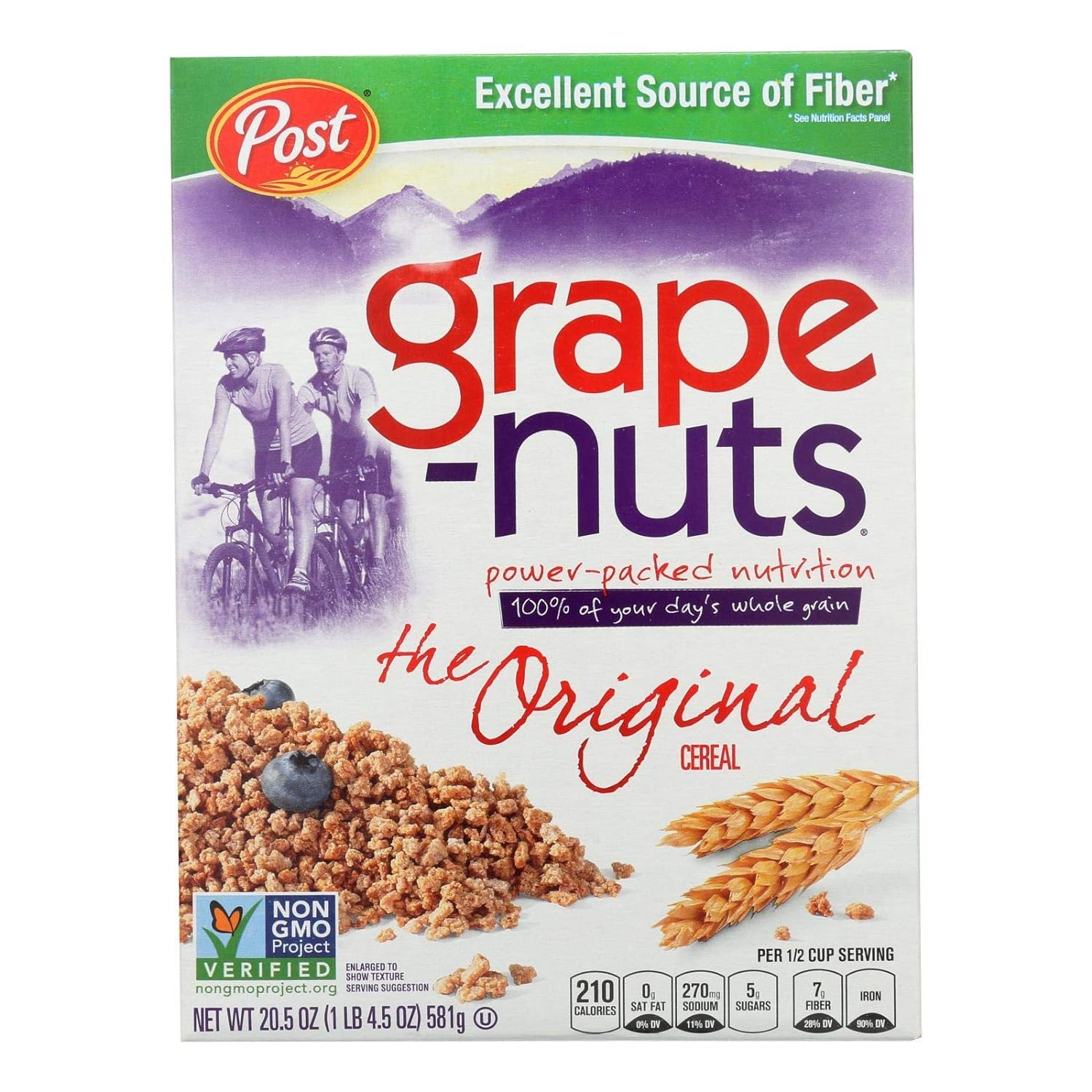 Post Grape-Nuts The Original Non-GMO Cereal 20.5 oz. Box (Pack of 12)