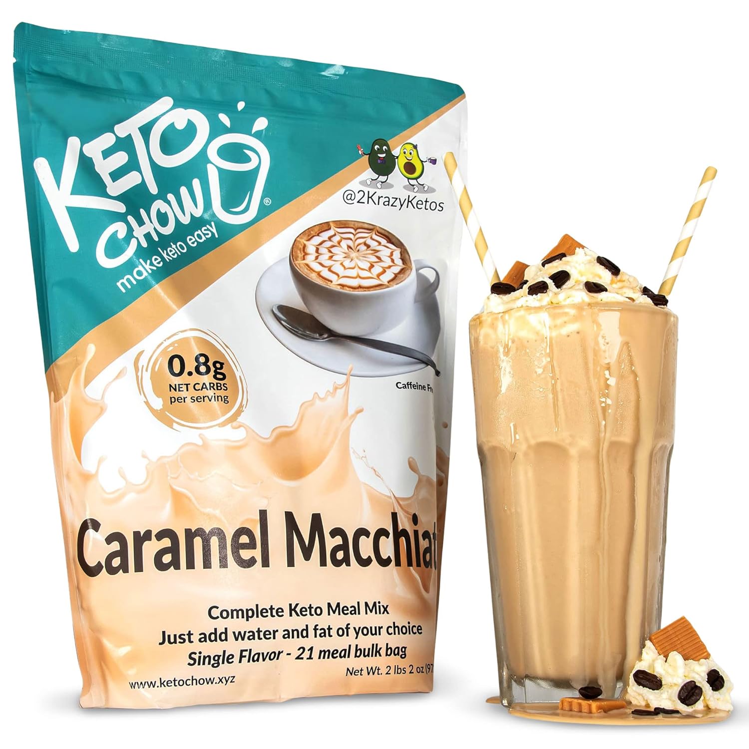 Keto Chow Caramel Macchiato - 21 Meal Bag