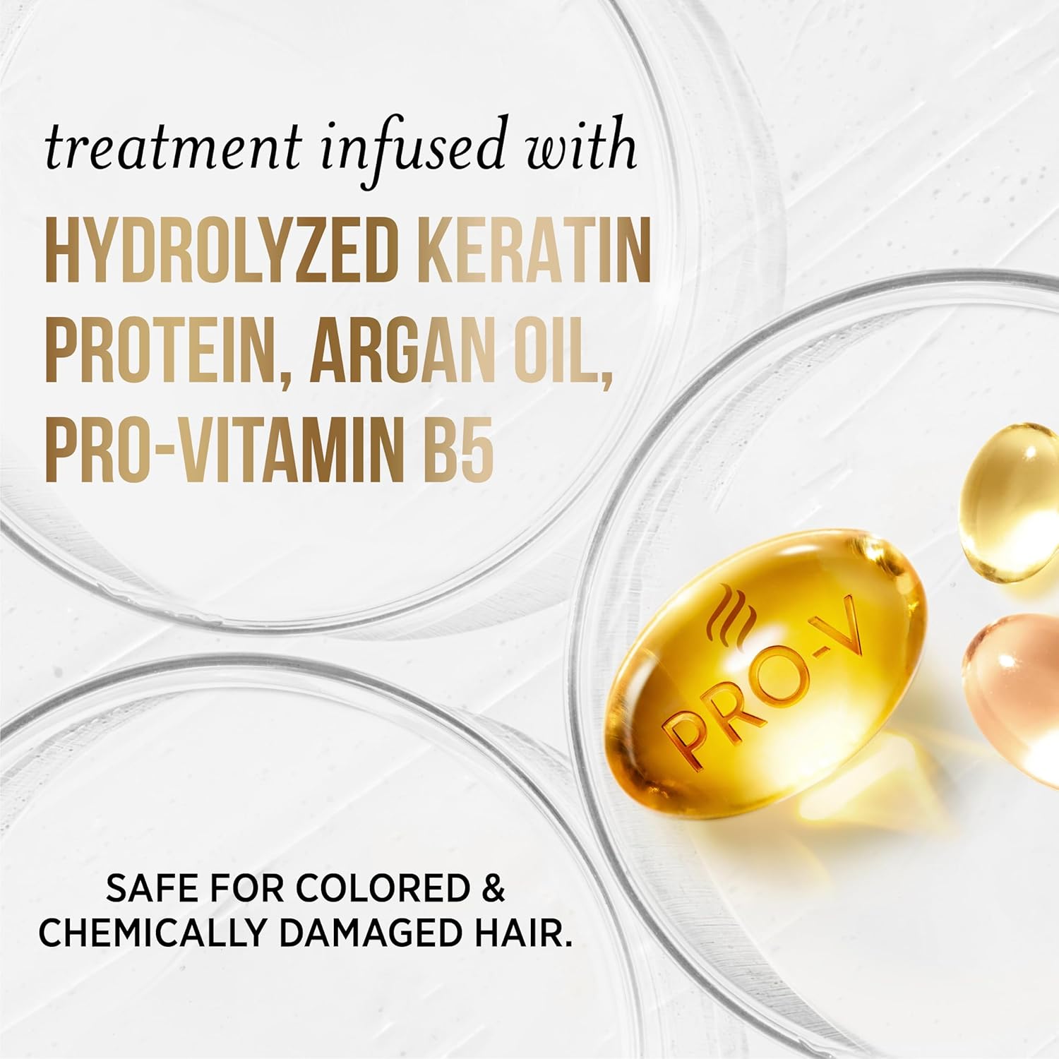 Pantene Keratin Leave-In Conditioner With Argan Oil, Protein Treatment For Dry, Damaged & Color-Treated Hair, Repairs Split Ends & Protects From Damage, Formaldehyde-Free, 8.4 Fl Oz : Beauty & Personal Care