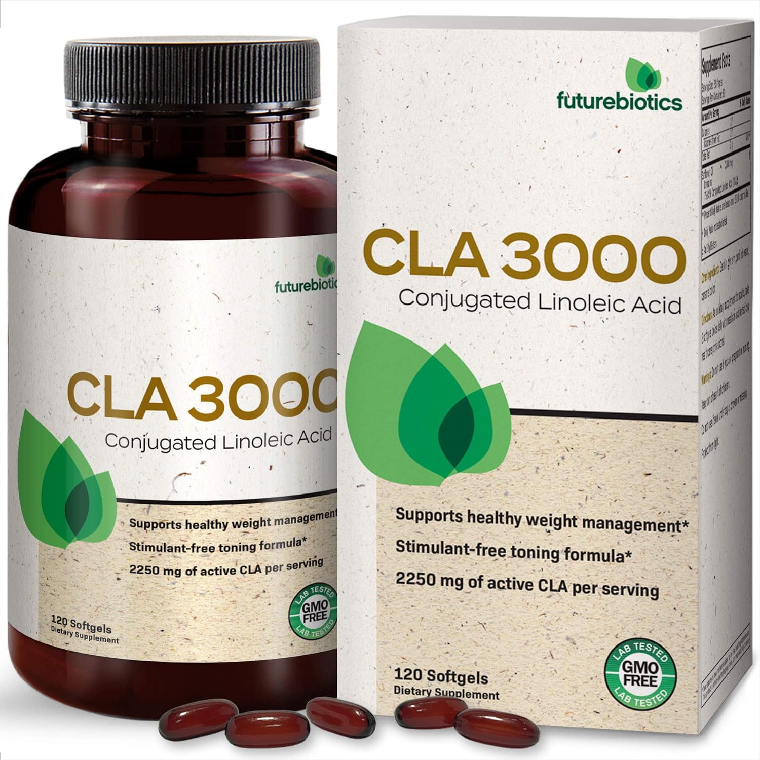 Futurebiotics CLA 3000 Extra High Potency - Non-Stimulating Conjugated
