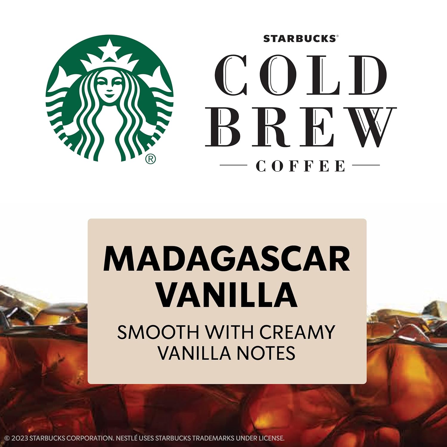 Starbucks Cold Brew Coffee Concentrate, Signature Black and Naturally Flavored Madagascar Vanilla, Multi-Serve, 2 Bottles (32 Fl Oz Each) : Grocery & Gourmet Food