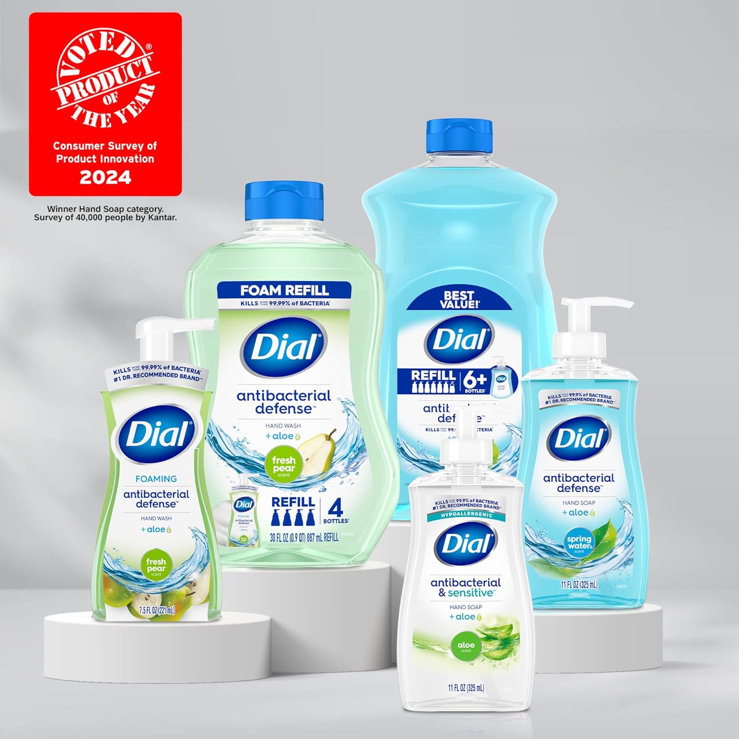 Dial Antibacterial Foaming Hand Soap Refill, Fresh Pear, 52 fl oz : Beauty & Personal Care