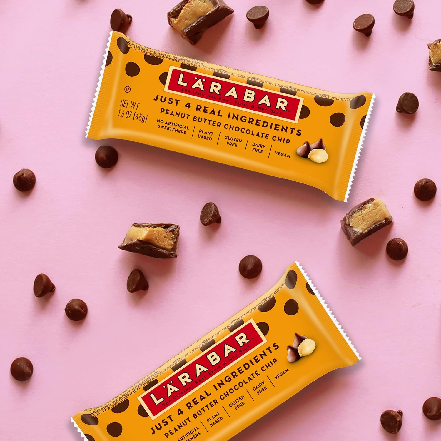 Larabar Peanut Butter Chocolate Chip, Gluten Free Fruit & Nut Bar, 12 Ct : Grocery & Gourmet Food