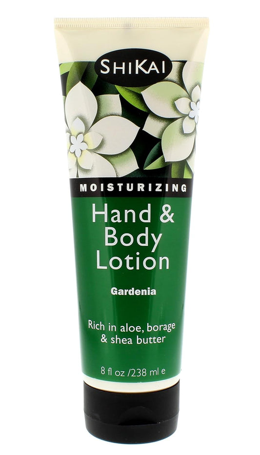 ShiKai Gardenia Hand & Body Lotion (8oz, Pack of 3) | Daily Moisturizing Skincare for Dry and Cracked Hands | With Aloe Vera & Vitamin E