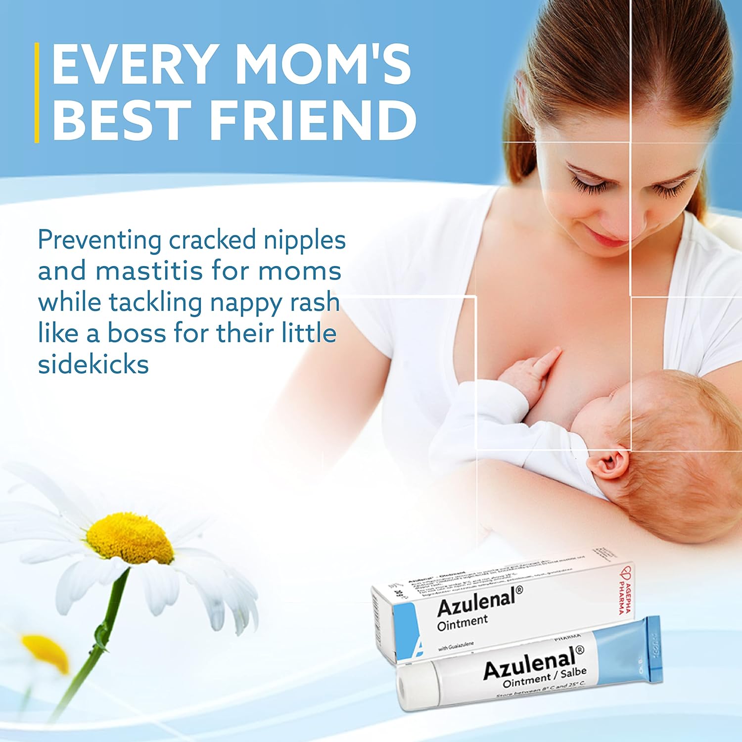 Ointment With Guaiazulene | Wound And Healing Ointment For Diaper Rashes, Itches, Cuts, Burns, & Sore Nipples | Suitable For Use For Babies And Nursing Mothers | Made In Europe
