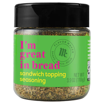 Mccormick Sandwich Topping Seasoning, Flavor Maker, 3.9 Oz