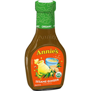 Annie'S Organic Sesame Ginger Vinaigrette Salad Dressing, 8 Oz