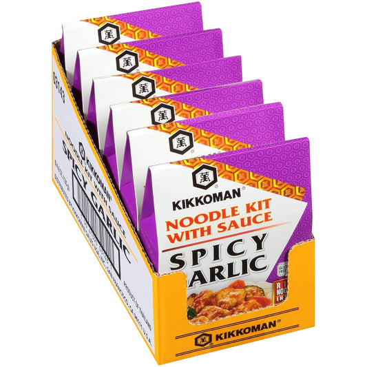 Kikkoman Kit Noodle Spicy Garlic, 4.8 Oz (Pack Of 6)