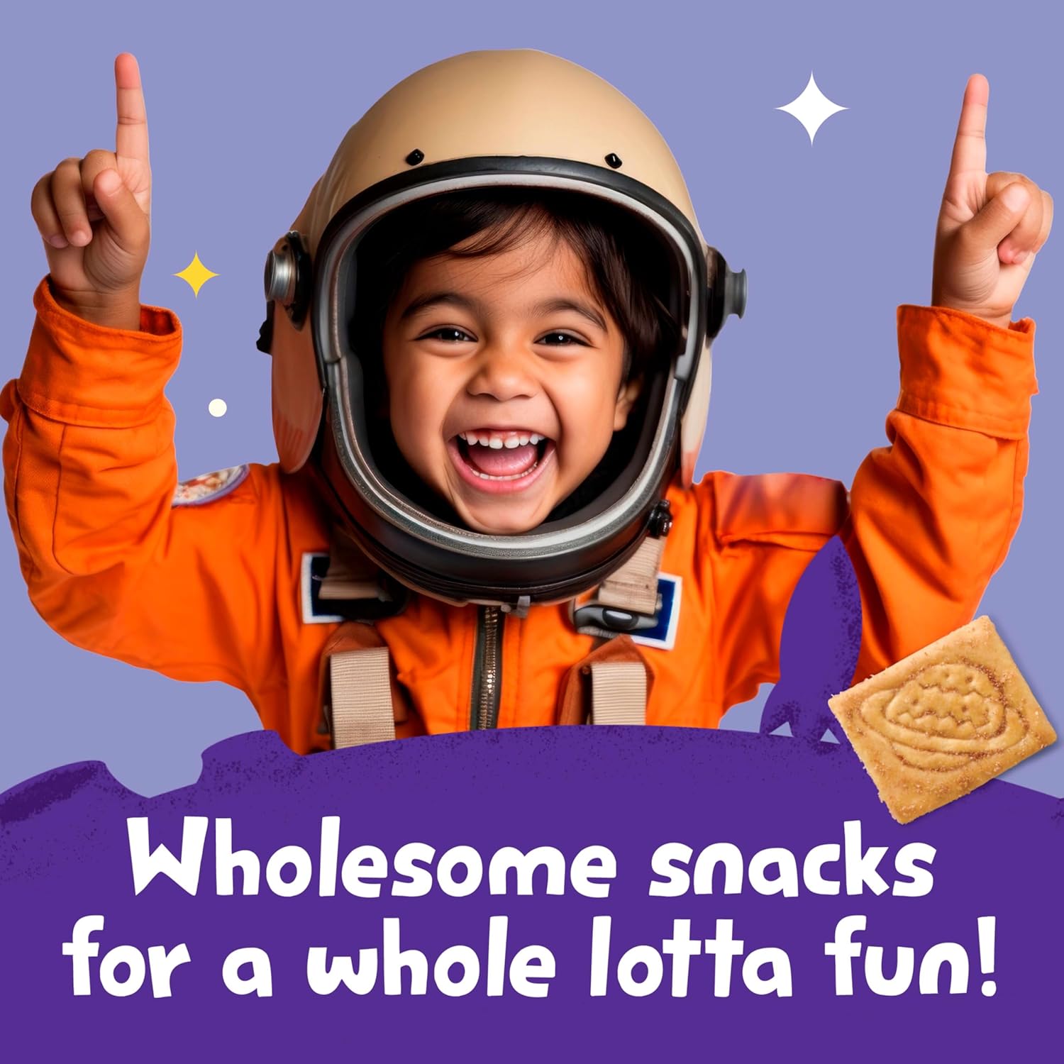 Get'Ems! From Gerber Pizza Space Crackers, Kids Snack Made With Real Veggies & Fruits, Iron & Vitamin E - 4 Pack
