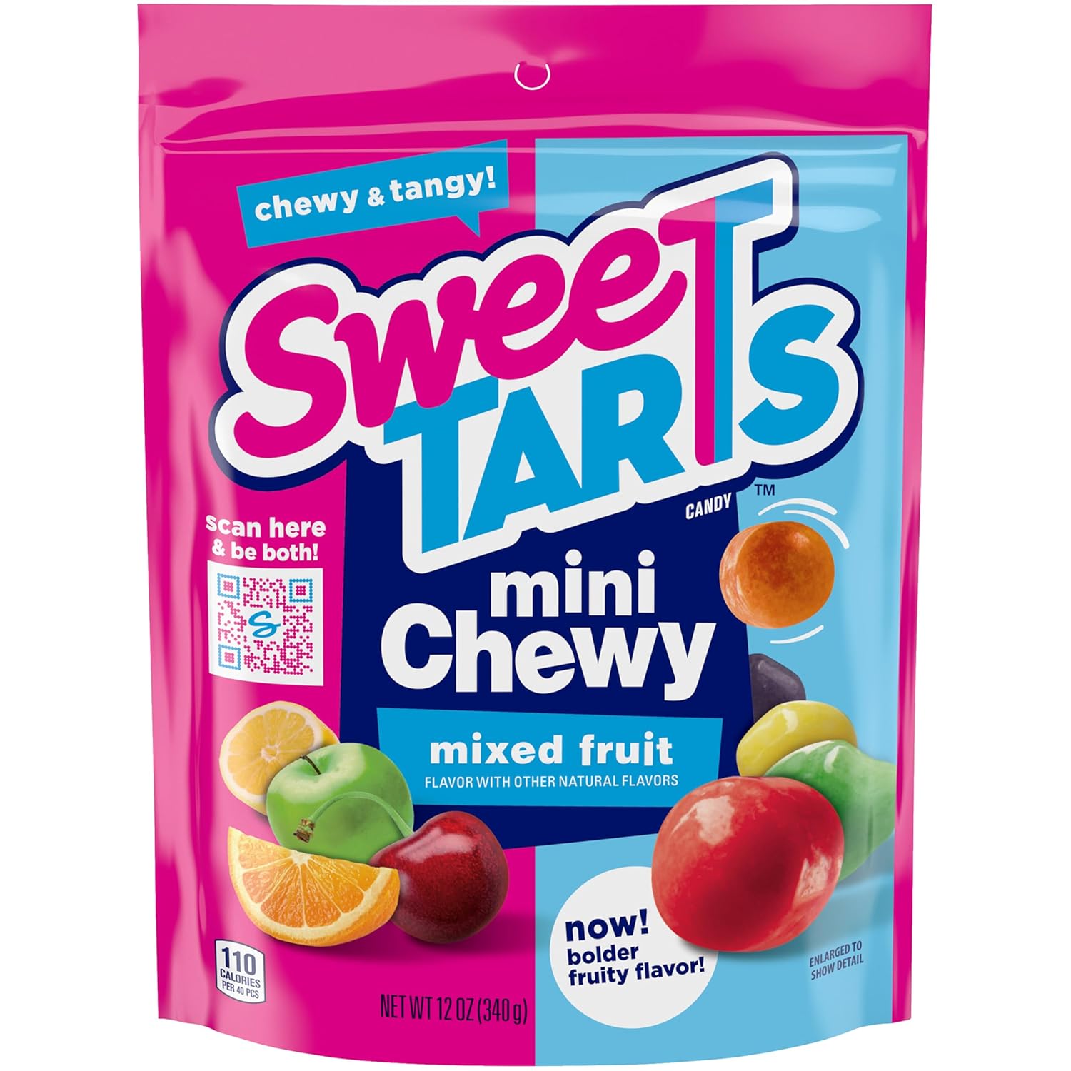 Sweetarts Mini Chewy Candy, 12 Ounce Resealable Bag