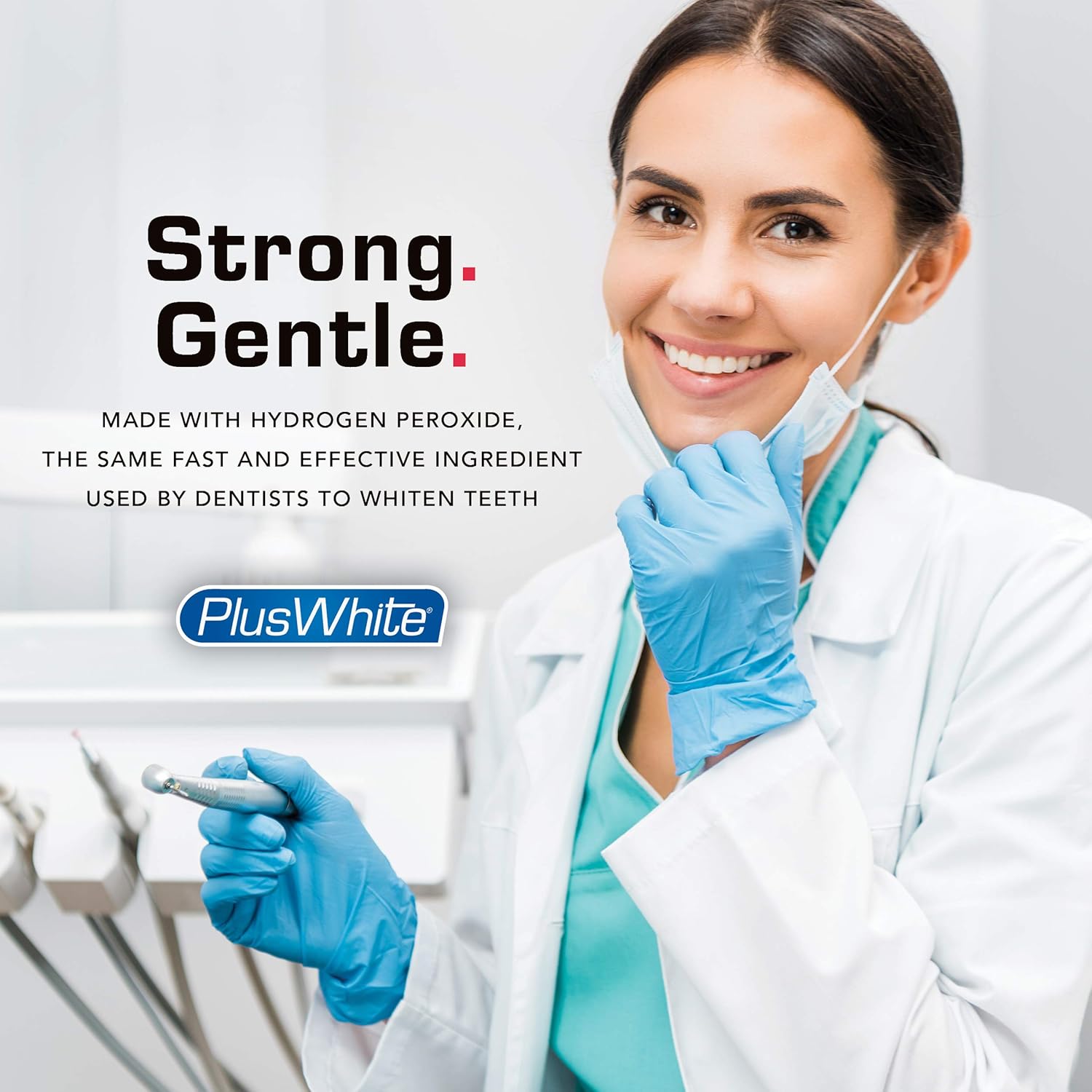 Plus White Advanced 5 Minute Speed Whitening System - Pre & Post Whitening Rinse - Brighten Teeth & Prevent Stains - Professional At-Home Teeth Whitening System - Dentist Approved Ingredients : Health & Household