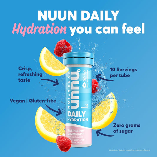 Nuun Hydration Daily, Wellness Electrolyte Tablets, Mixed Berry, 4 Pack (40 Servings)