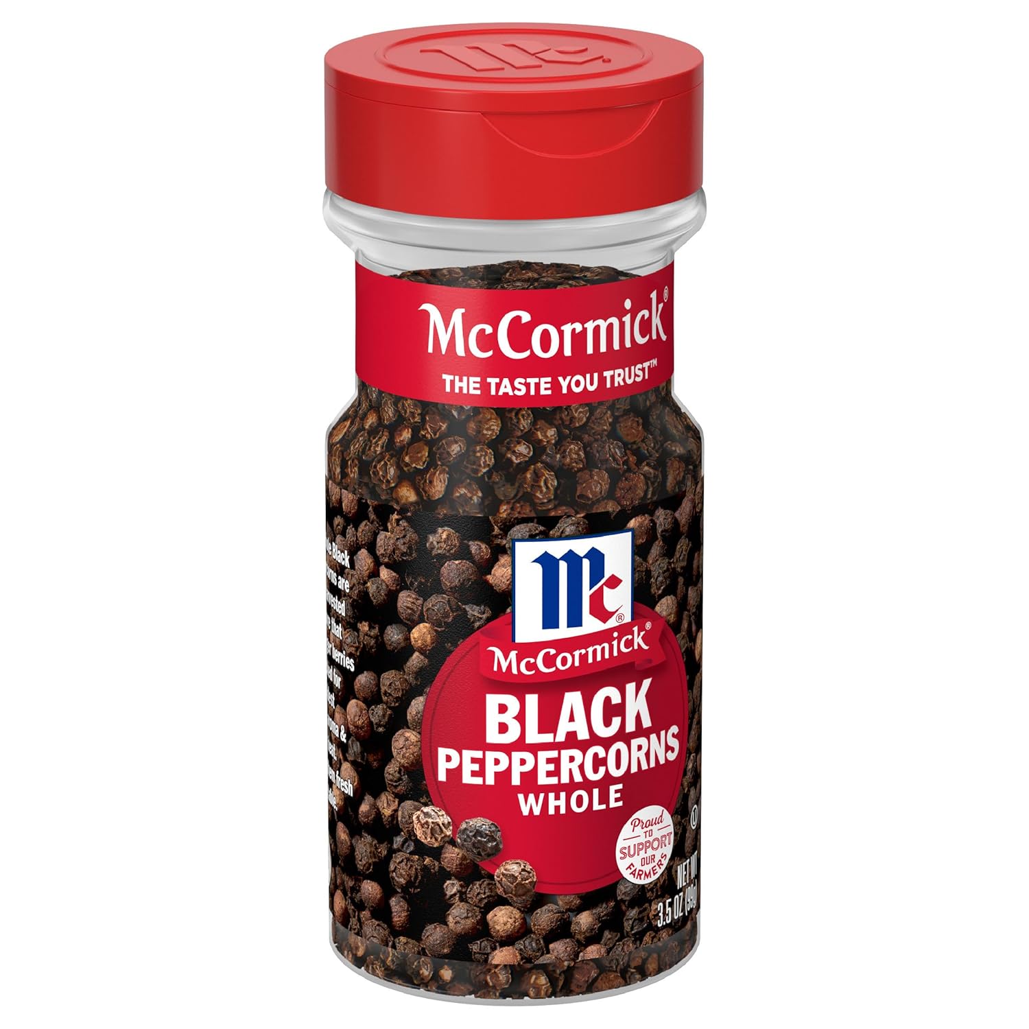 McCormick Whole Black Peppercorns, 3.5 Oz