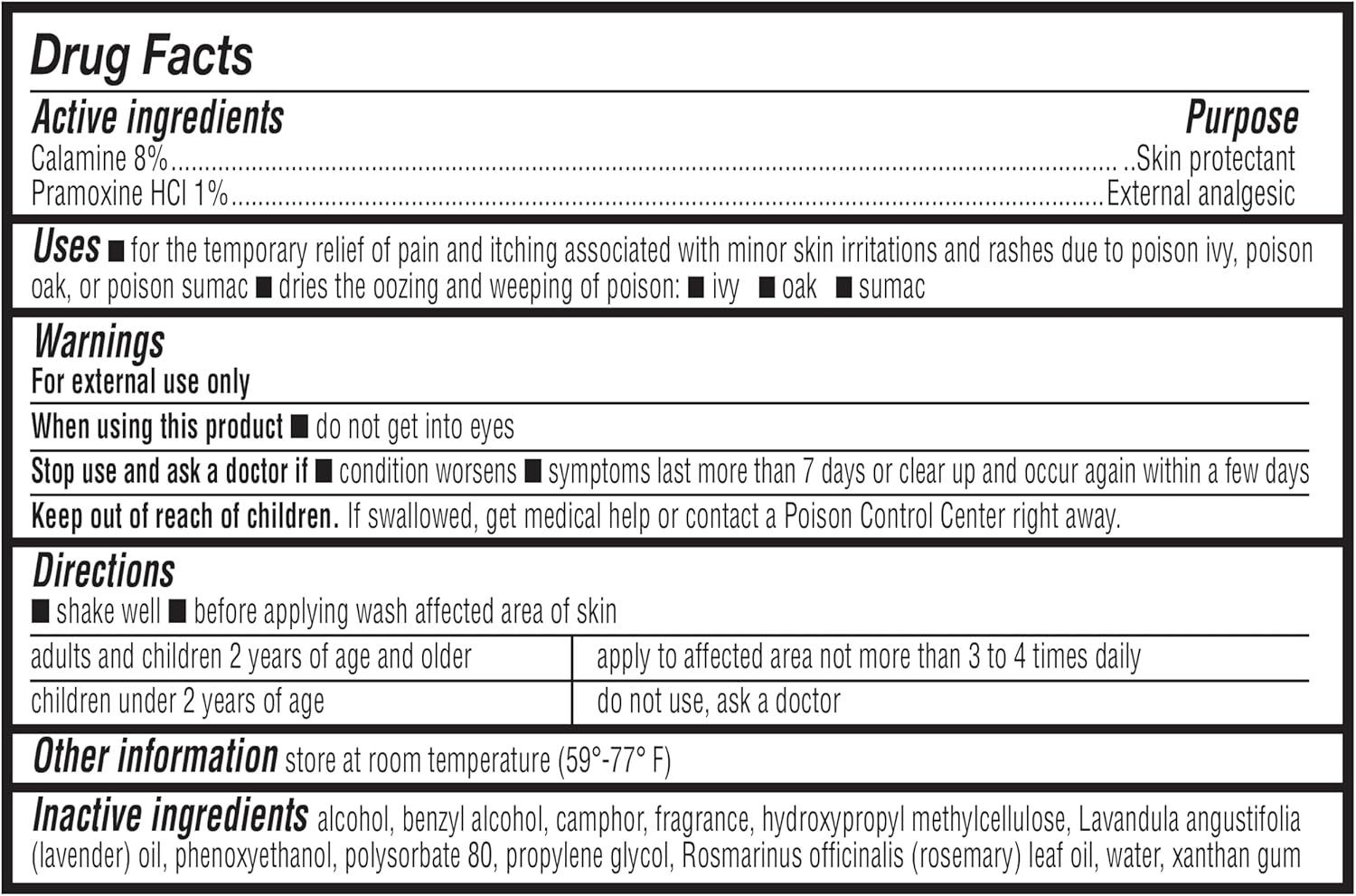 Amazon Basics Medicated Calamine Anti-Itch Lotion, Analgesic Skin Protectant, 6 Fluid Ounce, 1-Pack (Previously Solimo) (New Formula) : Health & Household