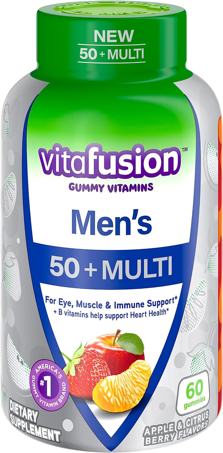 VITAFUSION Men's 50+ Multi Daily Support Supplement 60 Count