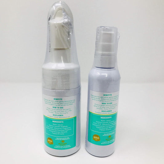 Beautederm Facial Cleanser (Facial Wash) With Pump Brush And Refill Bundle