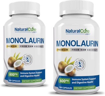Premium Monolaurin – 600Mg, 100 Capsules