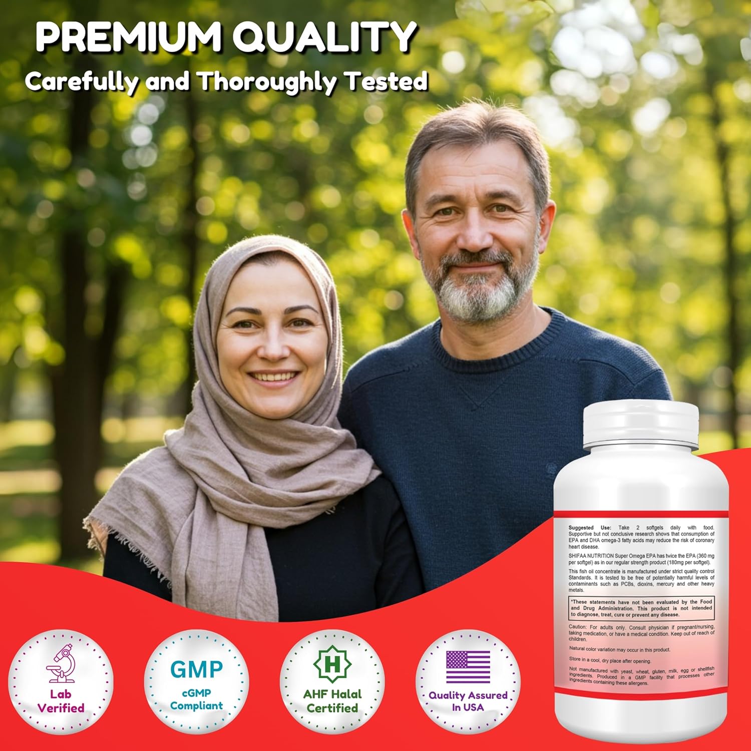 Buy Shifaa Nutrition Halal Fish Oil Softgels 120 Ct, Double Strength - Halal Omega 3 Fish Oil Supplements. Wild Caught, Non-Gmo & Purified On  Free Shipping On Qualified Orders