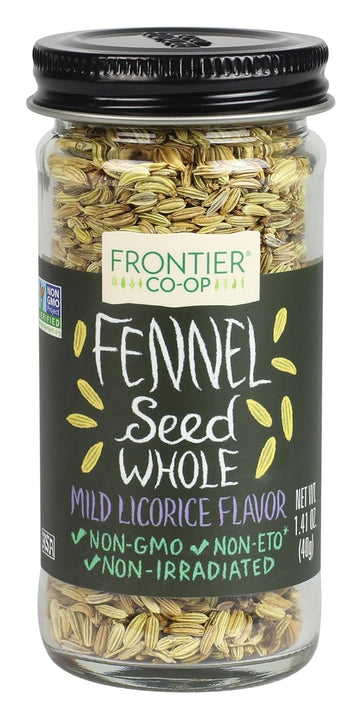 Frontier Culinary Spices Whole Fennel Seed, 1.41-Ounce Bottle