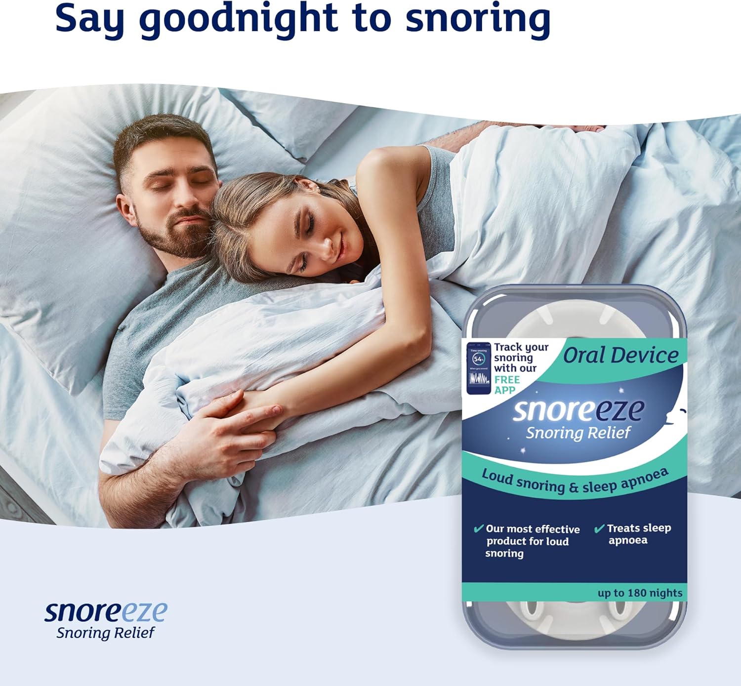 Snoreeze Anti Snoring Oral Device - Adjustable mouthguard, Snore Stopper Mouthpiece, Sleep aid to Reduce snoring & Sleep Apnoea for Men & Women : Amazon.co.uk: Health & Personal Care