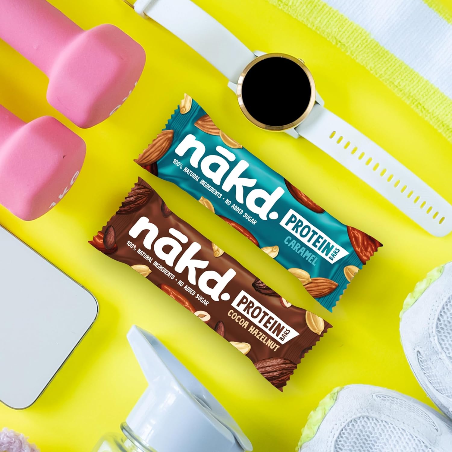 Nakd Cocoa Hazelnut Protein Bar - Vegan - Gluten Free - Healthy Snack, 45g (Pack of 16 bars) : Amazon.co.uk: Grocery
