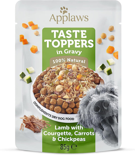 Applaws Natural Wet Dog Food Pouch, Grain Free Lamb with Vegetables in Gravy 12 x 85g Pouches?TT9420CE-A