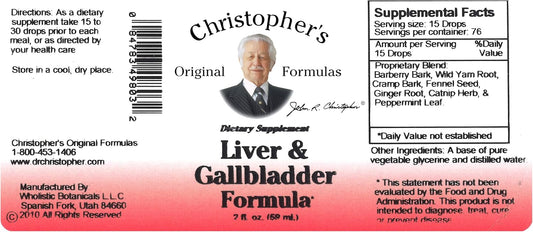 Dr. Christophers Formulas Liver and Galladder Extract, 