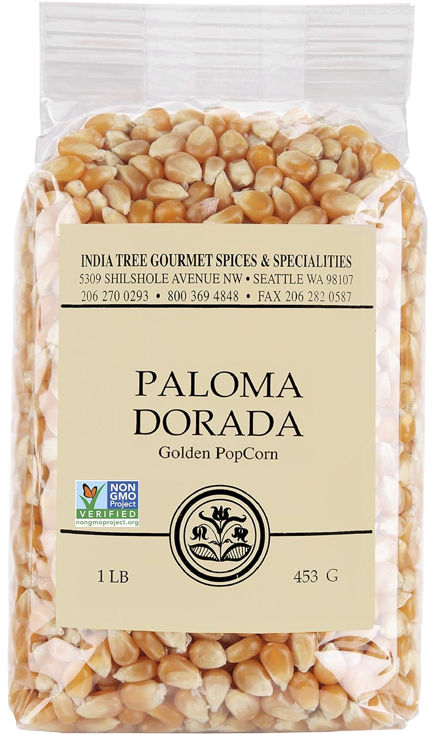 India Tree Paloma Dorada (Golden) Popcorn, 16 Oz (Pack Of 4)