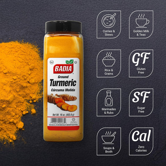 Badia Turmeric Ground, 16 Oz