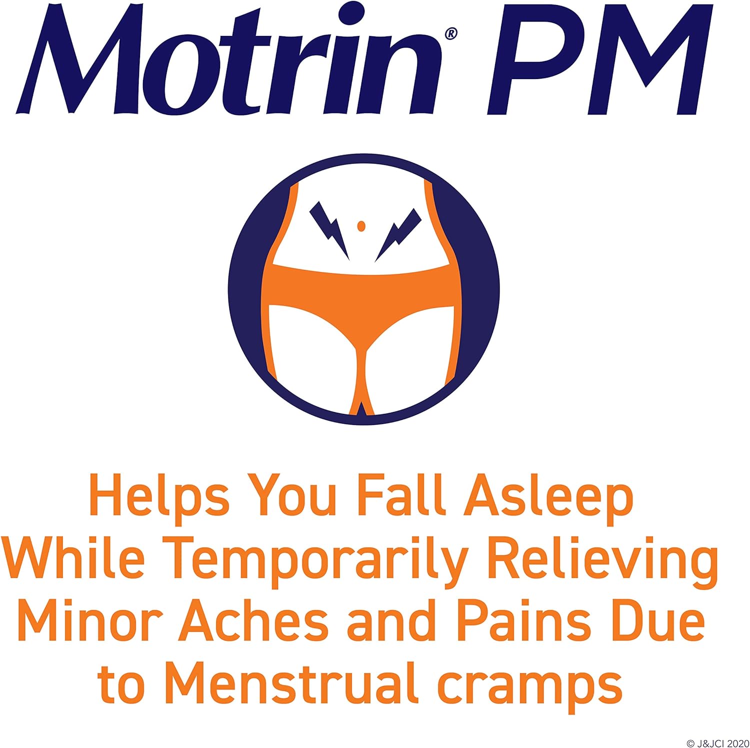 Motrin PM Caplets, 200 mg Ibuprofen & 38 mg Sleep Aid, Nighttime Relief for Minor Pains, 80 ct. : Health & Household