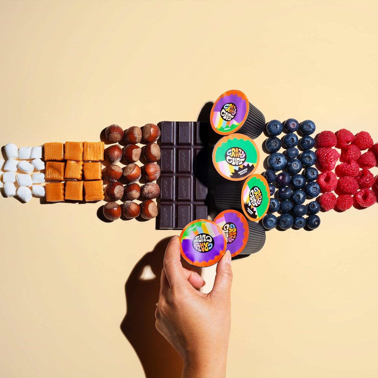 Crazy Cups Flavored Coffee For Keurig K-Cup Machines, Death By Chocolate, Hot Or Iced Coffee, 22 Single Serve, Recyclable Pods