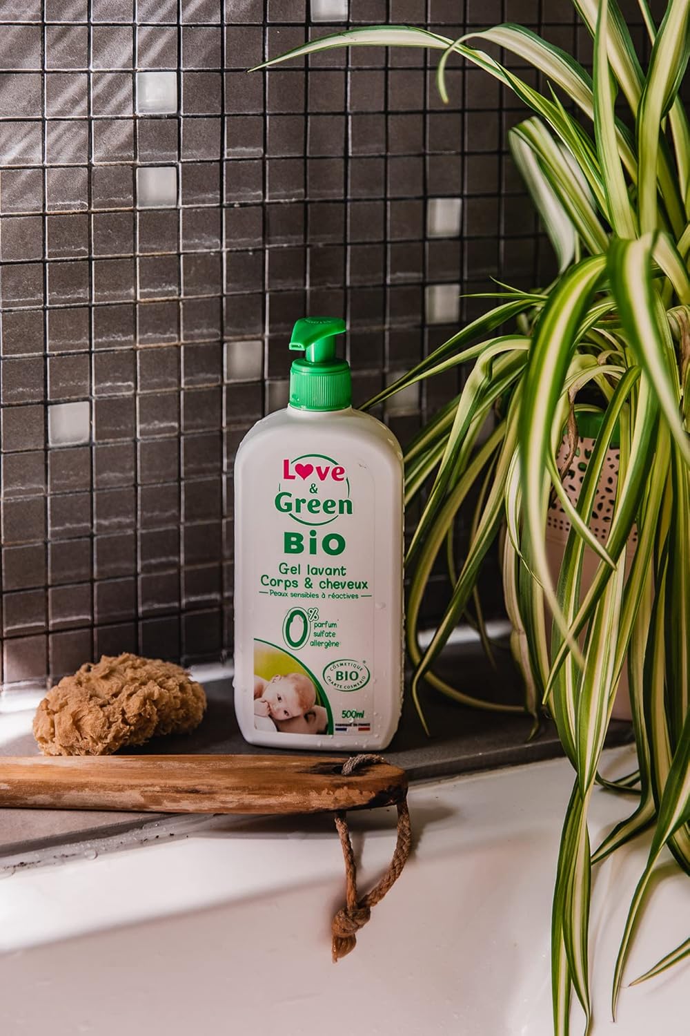 Love & Green Organic Body & Hair Cleansing Gel 500Ml