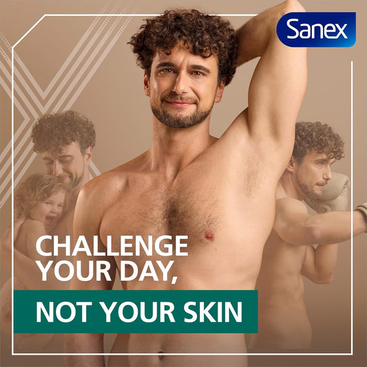 Sanex Men Sensitive Antiperspirant Roll-On Deodorant 6X50Ml - 48 Hour Sweat Protection - Odour-Fighting Formula - Slows Down Odour Release - Gentle On Skin - 0% Alcohol