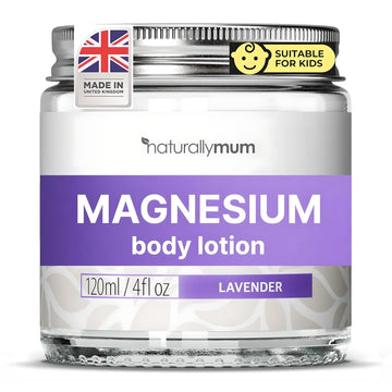 Magnesium Body Lotion [Natural & Vegan] - Topical Magnesium Cream Lotion Support For Sleep, Bone, Heart & Muscle Health - Unscented - Made In Uk & Safe For Kids