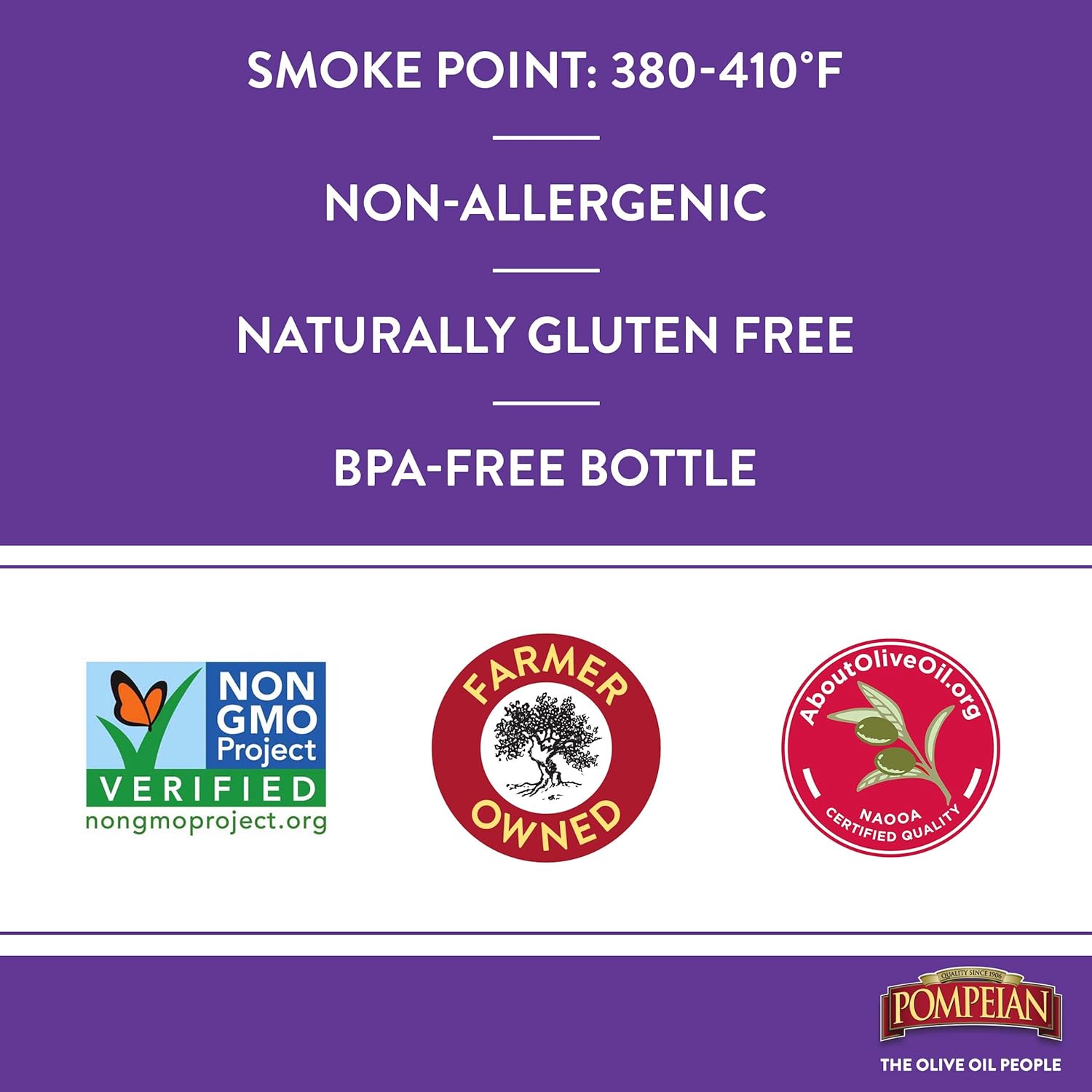 Pompeian Robust Extra Virgin Olive Oil, Contains Polyphenols, First Cold Pressed, 16 Fl Oz : Grocery & Gourmet Food