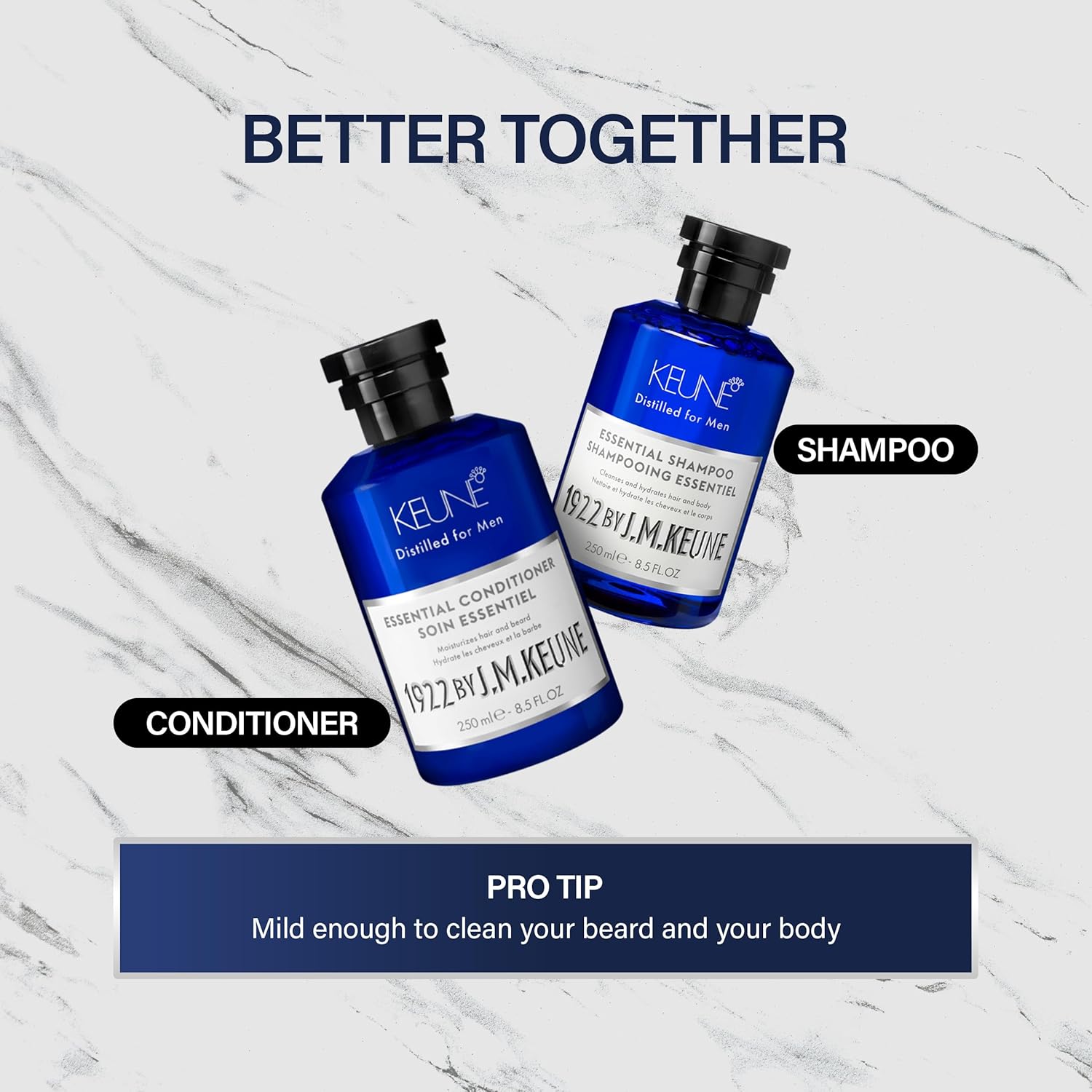 1922 By J.M. Keune Essential Conditioner, Moisturizing & Strengthening Conditioner For Men, 8.5 Fl Oz : Beauty & Personal Care